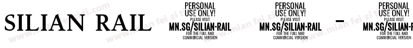 silian rail字体字体转换